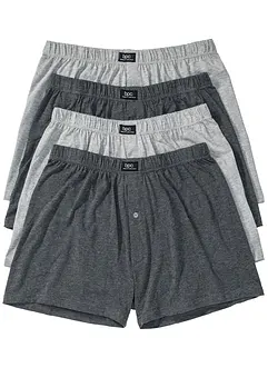 Lot de 4 caleçons amples en jersey, bonprix
