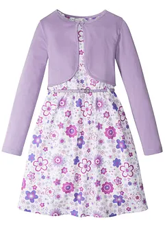 Robe fille + ceinture + boléro fille (Ens. 3 pces.), bonprix