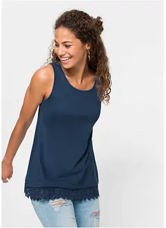 Lot de 2 tops à dentelle, bonprix