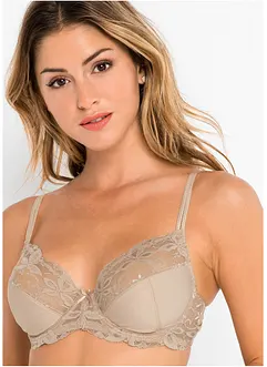 Lot de 3 soutiens-gorge à armatures et dentelle, bonprix