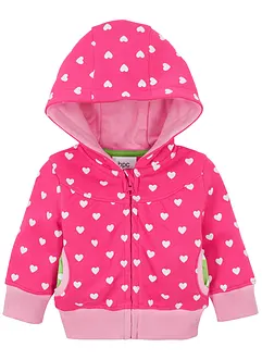 Veste sweat bébé à capuche coton, bonprix