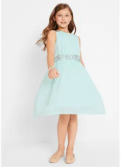 Robe en crêpe avec ceinture ornée de sequins, bonprix