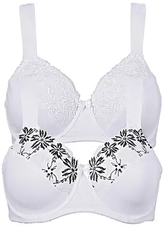 Soutiens-gorge à armatures et bretelles rembourrées (lot de 2), bonprix