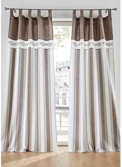 Rideau en coton rayé (1 pce), bonprix