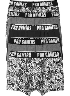 Lot de 5 boxers avec coton doux, bonprix