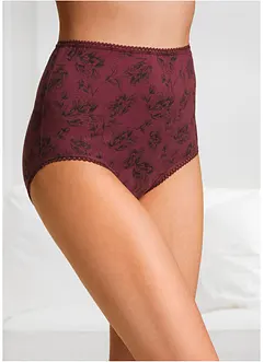 Lot de 4 slips taille haute coton, bonprix