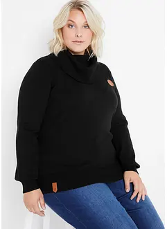 Pull en fine maille à col boule, bonprix