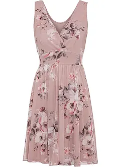 Robe courte en mesh imprimé, bonprix