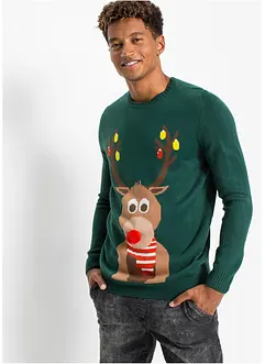 Pull avec motif de Noël, bonprix