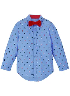 Chemise garçon manches longues avec nœud papillon (Ens. 2 pces.), bonprix