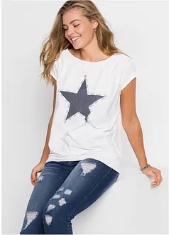 T-shirt à étoile, bonprix