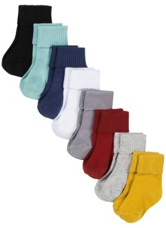 Lot de 8 paires de chaussettes bébé avec coton bio, bpc bonprix collection