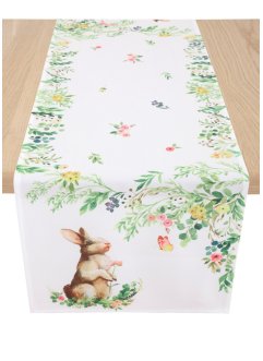 Chemin de table avec imprimé lapins, bpc living bonprix collection