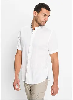 Chemise manches courtes 100% lin, bonprix