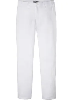 Pantalon chino en lin avec taille confortable Regular Fit, Straight, bonprix