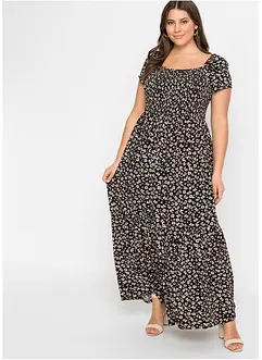 Robe longue imprimée en viscose, bonprix