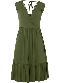 Robe en jersey à dentelle, bonprix