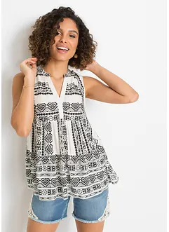 Blouse sans manches imprimée, bonprix