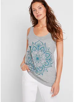 Top débardeur en coton imprimé mandala, bonprix
