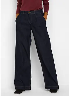 Jean large taille haute élastiquée, bonprix