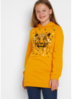 Sweat-shirt à capuche fille en coton bio, bpc bonprix collection