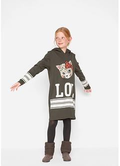 Robe sweat fille avec capuche, bpc bonprix collection