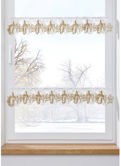 Brise-bise semi-transparent avec motif de Noël, bpc living bonprix collection