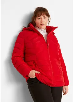Veste matelassée légère avec capuche amovible, bonprix