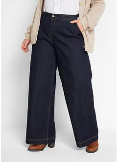 Jean large taille haute élastiquée, bonprix