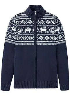 Gilet norvégien en maille douce 100% coton, bonprix