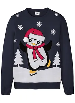 Pull avec motif de Noël, bonprix