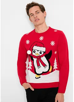 Pull avec motif de Noël, bonprix