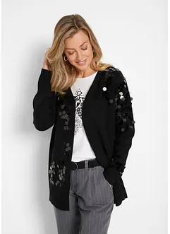 Gilet en maille à paillettes, bonprix