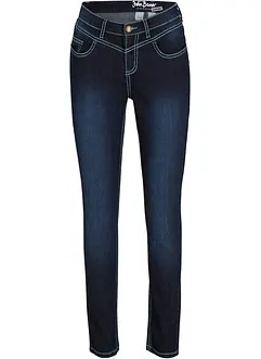 Jean skinny taille mi-haute à coutures contrastantes, bonprix