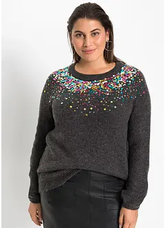 Pull à paillettes, bonprix