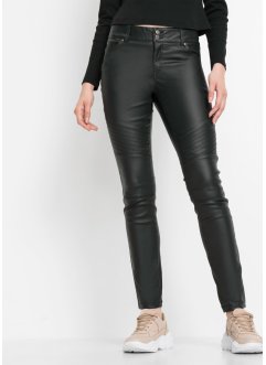 Pantalon synthétique imitation cuir avec détails biker, RAINBOW