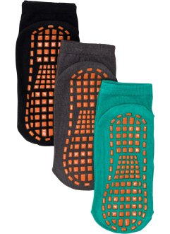 Lot de 3 paires de chaussettes antidérapantes enfant avec coton bio, bpc bonprix collection