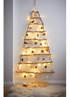 Sapin de Noël à LED avec décorations, bonprix