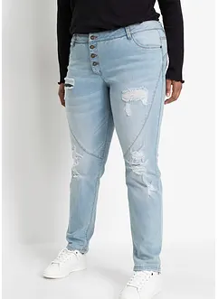 Jean Boyfriend Destroyed avec polyester recyclé, bonprix