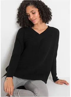 Pull côtelé oversize, bonprix