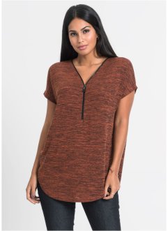 T-shirt oversize zippé, BODYFLIRT