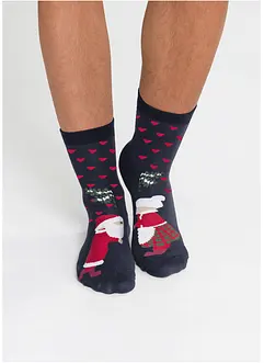 Lot de 3 paires de chaussettes de Noël, bonprix