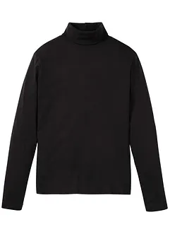 T-shirt manches longues à col roulé 100% coton, bonprix