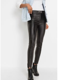 Pantalon synthétique imitation cuir avec zips, RAINBOW