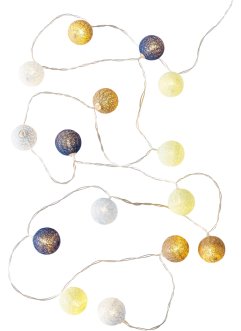 Guirlande lumineuse avec boules en textile, bpc living bonprix collection