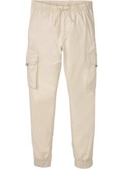 Pantalon cargo taille extensible à teneur en lin, Regular Fit, RAINBOW