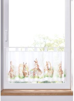Brise-bise avec imprimé lapins de Pâques, bpc living bonprix collection