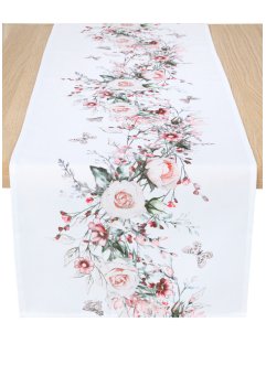Chemin de table imprimé roses, bpc living bonprix collection