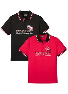 Lot de 2 polos 100% coton, bonprix