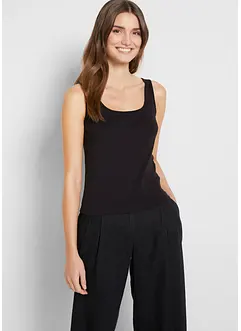 Top côtelé 100% coton, bonprix